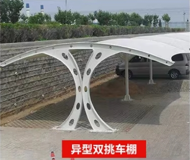 福建異型雙挑停車棚定制